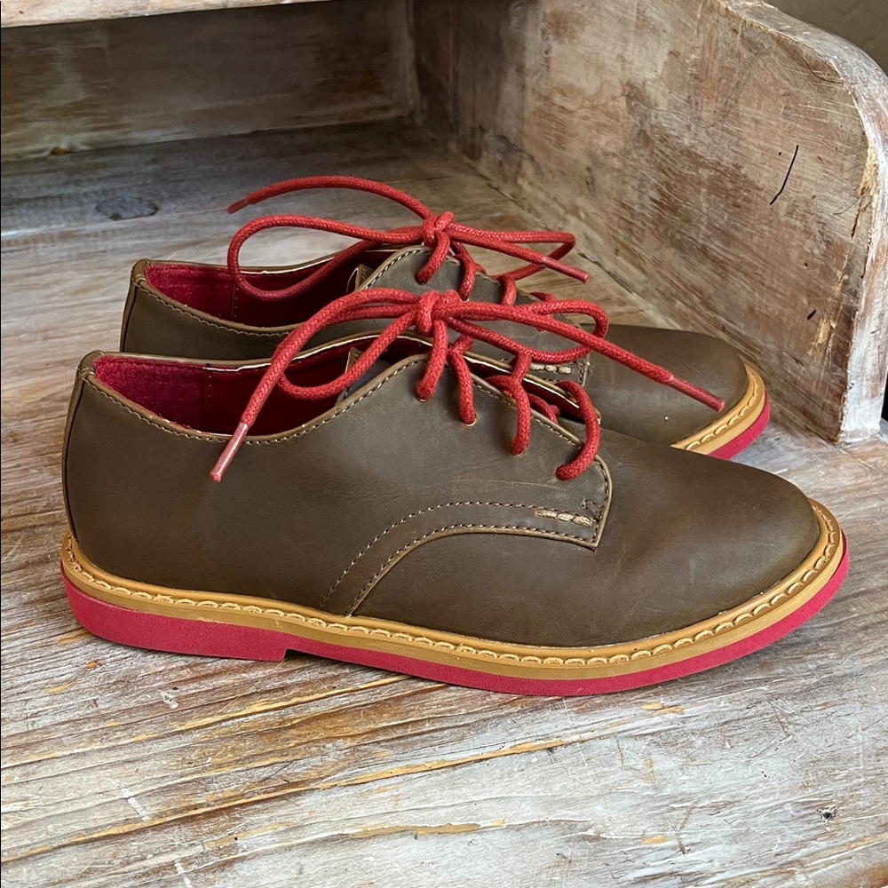 🤎 Cole Haan Lil Shane Brown Red dress shoes size 12 oxfords